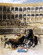 Francisco de Goya Picador Caught by the Bull oil painting